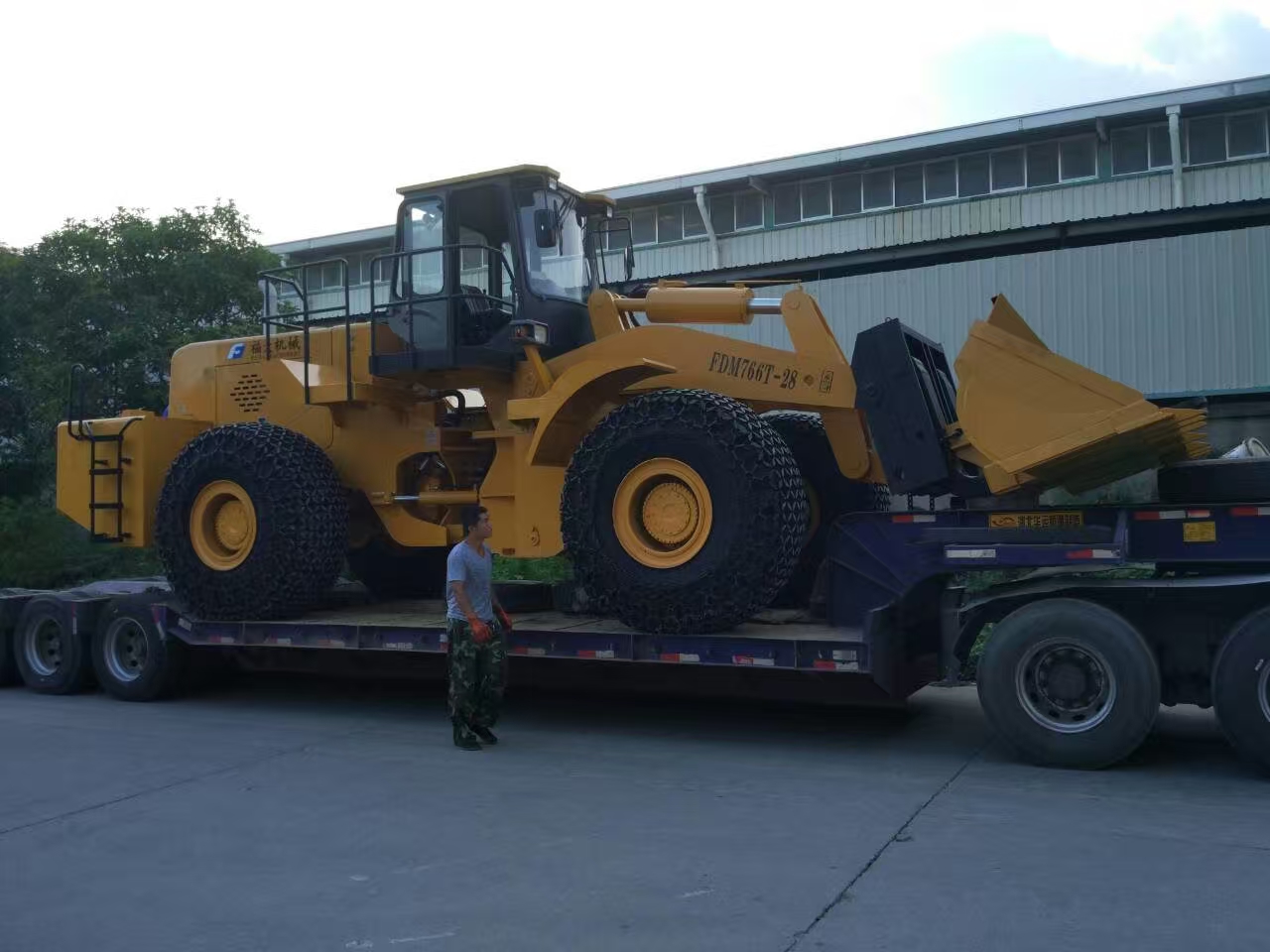 28 ton block handler sent to jiuquan gansu, china