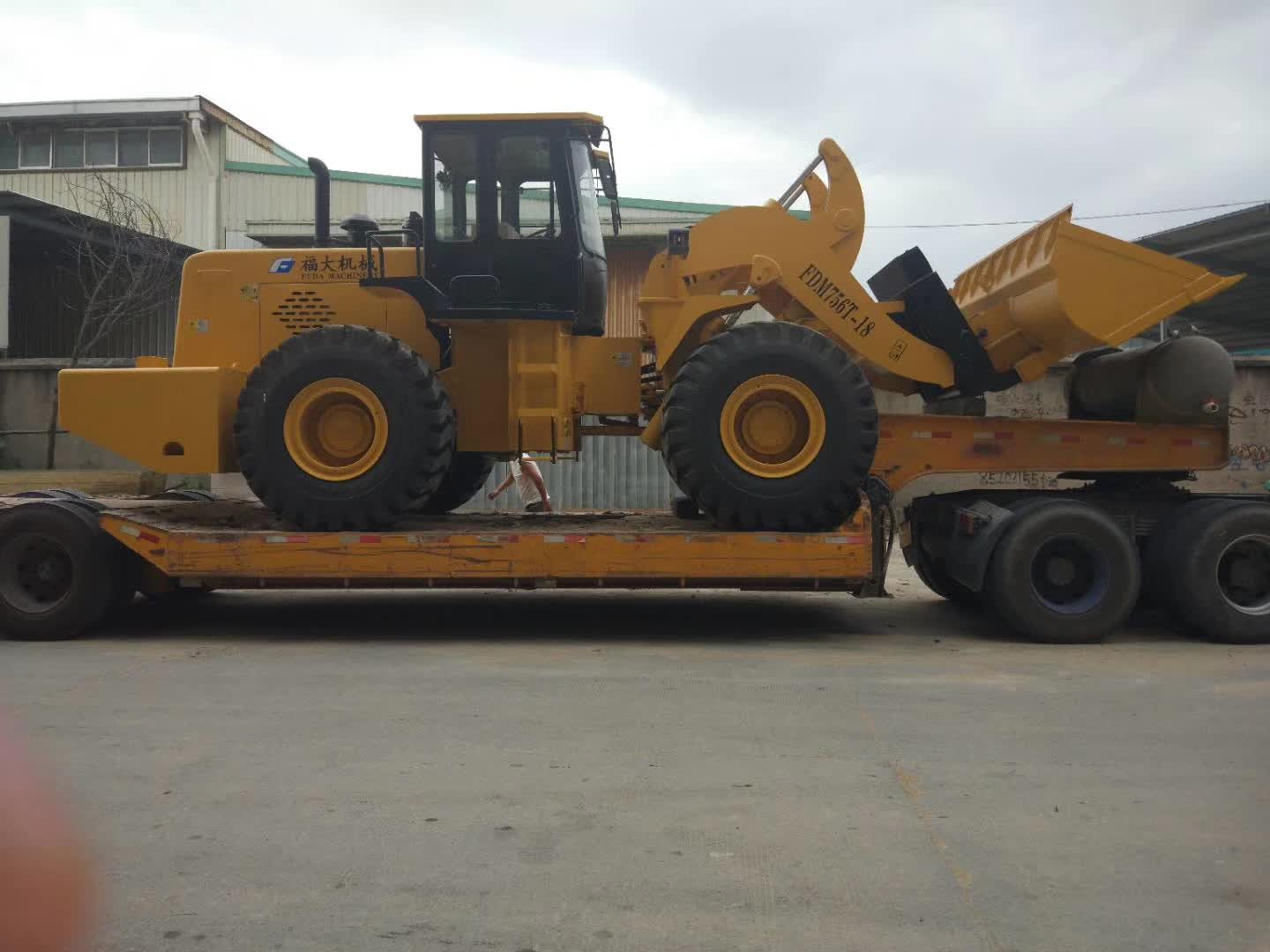 18t forklift loader sent to taiwan, china