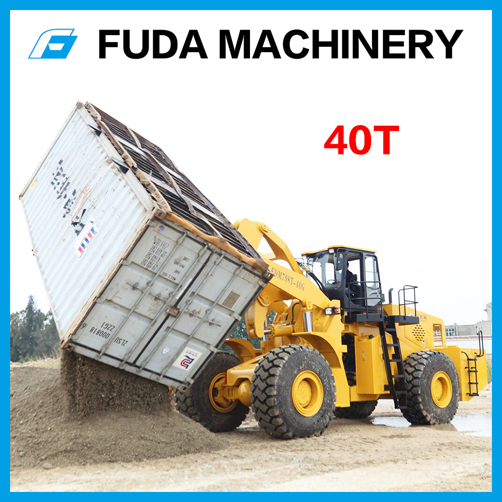 container forklift truck with rotator